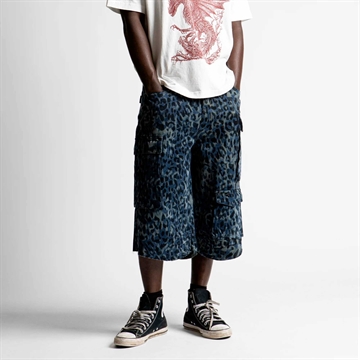 Wasted Paris Cheetah Grant Shorts Blue Camo